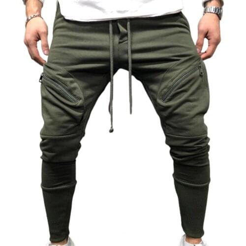 Men Sweatpants Fashion Multi-Pocket Skin Friendly Cotton Blend Men Sports Gym Pants for Jogger штаны мужские 2021