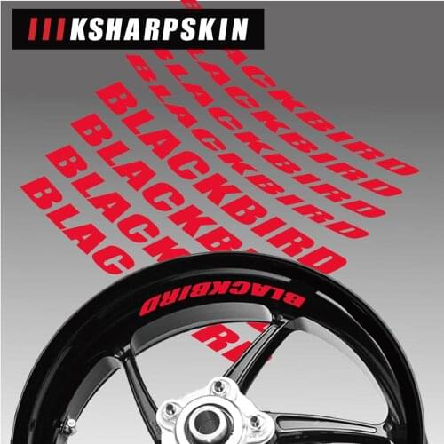High quality Motorcycle rim logo sticker decal reflective moto car Accessories decoration For Benelli blackbird cbr1100xx 1100