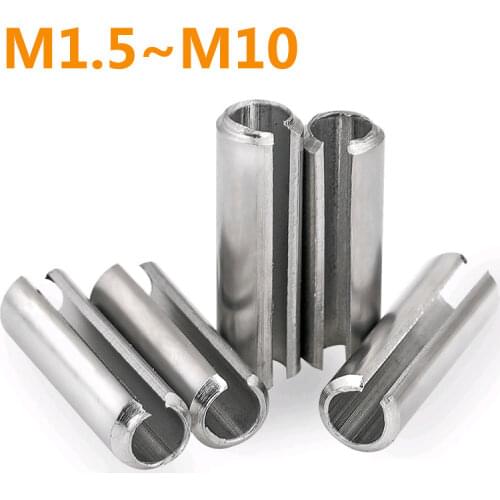 GB879 M1.5 M2 M2.5 M3 M4 M5 M6 M8 304 Stainless Steel Positioning Spring Elastic Cylindrical Cotter Pin Dowel Tension Roll Pin