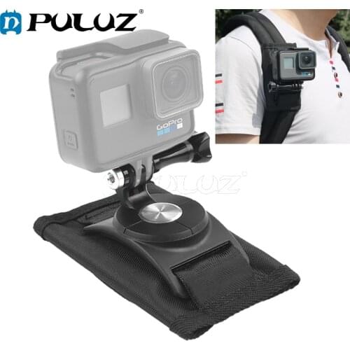 PULUZ 360 Rotating Quick Release Strap Mount Shoulder Backpack Mount for GoPro HERO6 /5/5 Session /4 Session /4/3+/3/2/1/Xiaoyi