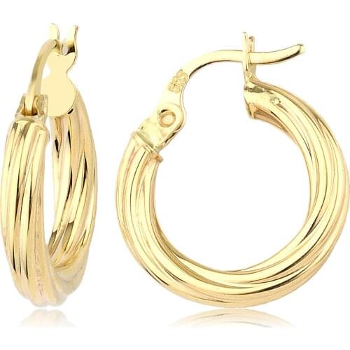 14k Hoop Earrings (10th Model 1. Size) W4E28012