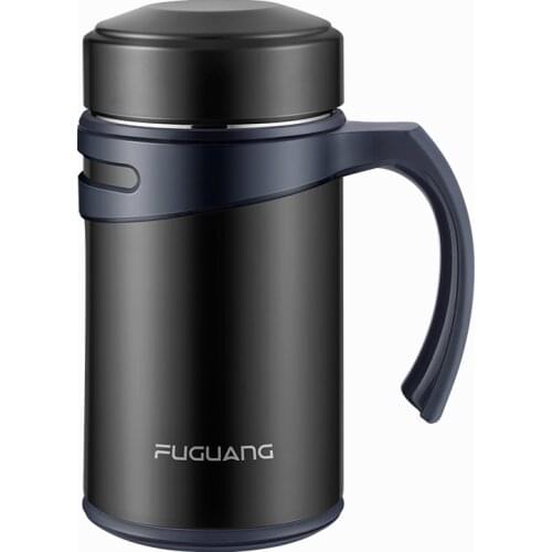 Stainless Steel Vacuum Flasks Large Capacity Portable Handle Fashion Thermoses Travel Mug Botella De Agua Drinkware DI50BWB