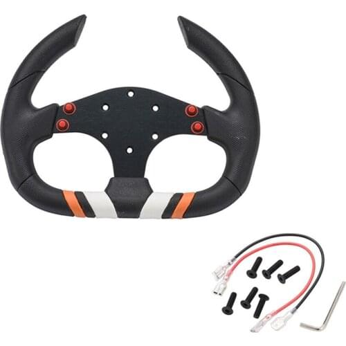 Car Decoration 30cm 6 Bolt Aluminum Racing Steering Wheel PVC Sports Drifting Wheel Universal