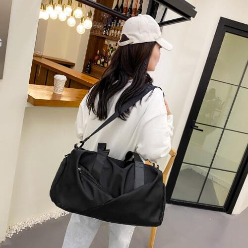 Waterrepellet Oxford Travel Bag 2021 New Ladies Handbag Travel Storage Bag with shoes Sports Diagonal Bag Shoe Box Luggage Bag