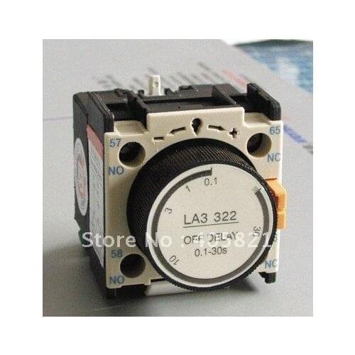 Timer delay auxiliary contact blocks 0.1~30s off delay