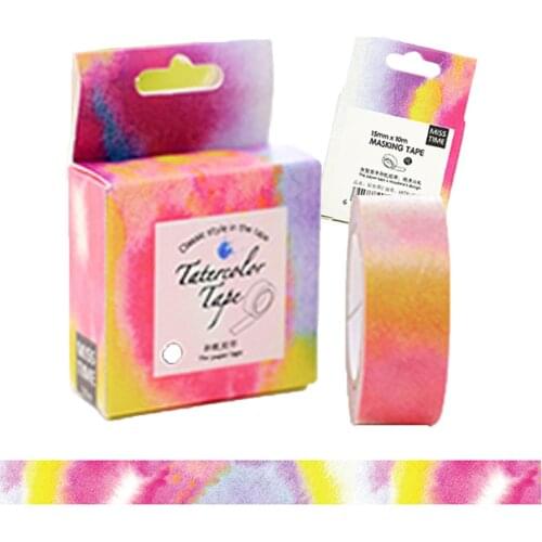 1 Roll Pack WASHITAPE 15mm Color world design Craft Tape Sticker for cards scrapbook party deco planner DIY handmade projects
