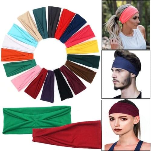 1PC Absorbent Sport Sweat Headband For Men Women Yoga Hair Bands Sweatband Outdoor Cycling Running Sports Headwrap