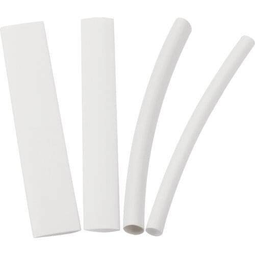 20Pcs White 3/4:1 Polyolefin Heat Shrink Tube Insulation Shrinkable Tubes Wrap Wire For Phone Data Line Heat Shrink Tubing