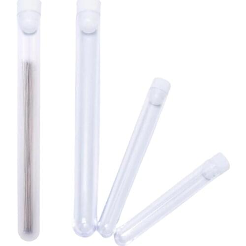 3 Sizes Clear Plastic Embroidery Felting Sewing Needles Container Pin Needle Storage Tubes Bottle Holder Storage Cases
