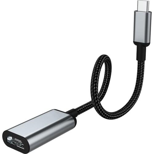 Type-C To HDMI-Compatible Converter Adapter 4K 30Hz Portable USB Type-C Cable For Home Office MacOs Windows