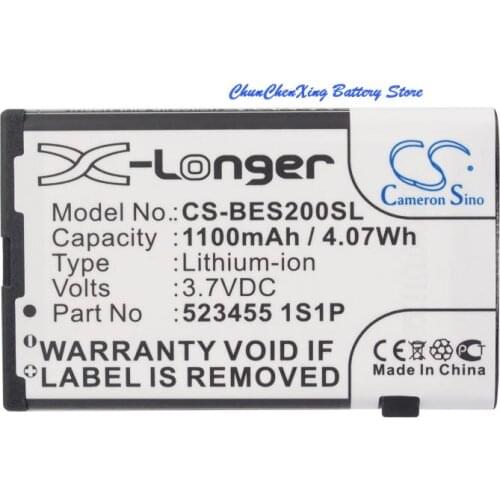 Cameron Sino 1100mAh Battery 523455 1S1P for Bea-fon S200, S210, for VIDEOCON V1612