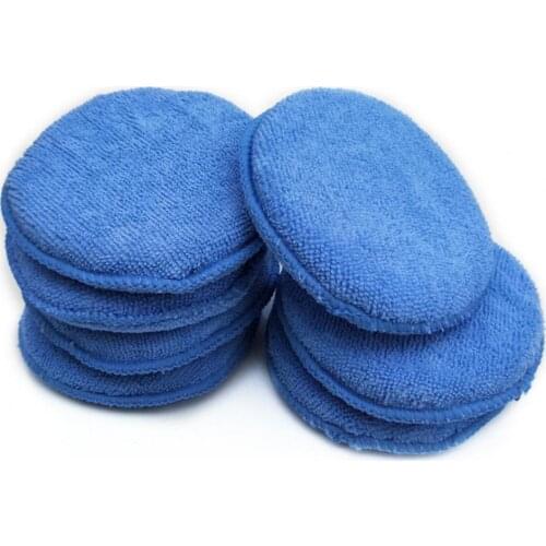 12Pcs Foam Applicator High Density Waxing Polyester Foam Sponge Cleaning Pad for Car