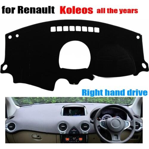 Car dashboard covers mat for Renault Koleos all the years Right hand drive dashmat pad dash cover auto dashboard accessories