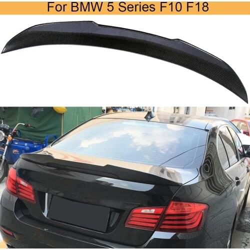 Car Rear Trunk Boot Lid Spoiler Wing for BMW 5 Series F10 F18 2010 - 2017 F10 M5 Carbon Fiber Rear Spoiler Wing Boot Lip