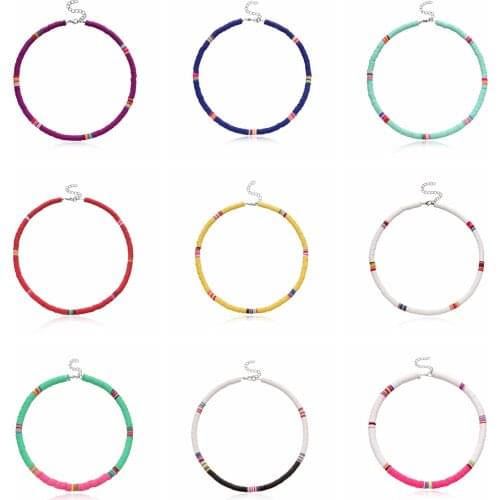 Boho Boho Surfer Beaded Choker Necklace for Holiday Women Girls