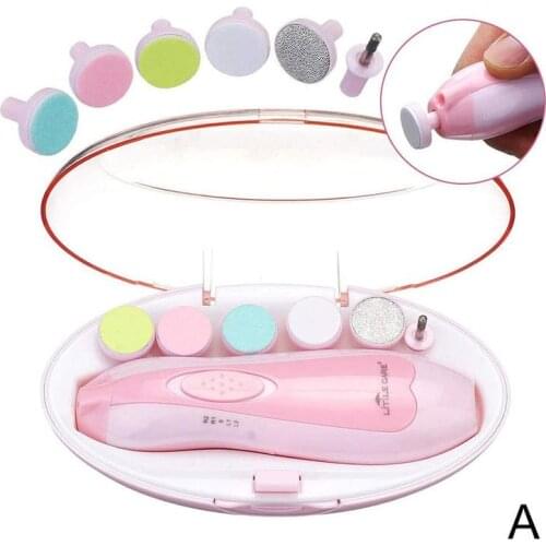 Electric Baby Nail File Clippers Toes Fingernail Cutter Trimmer Manicure Tool Manicure Pedicure Care Tool Set For Kids