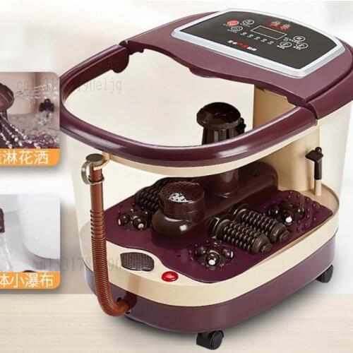 Foot bathtub automatic massage deep barrel electric footbath heating footbath foot reflexology home constant temperature physiot