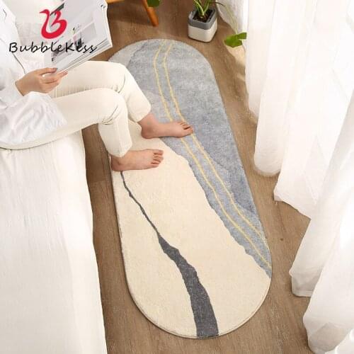 Bubble Kiss Geometric Cashmere Bedroom Decor Rug Strip Bedside Pad Home Carpet In The Living Room Sofa Anti-slip Balcony Mats