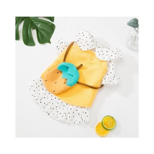 Cat Clothes Summer Light And Cute Cool And Comfortable Graffiti Small Blouse Teddy Bomei Small Dog Milk Dog Multiple Styles