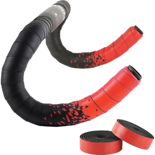 1 pair pf Bicycle Handlebar Tapes Road Bike Handlebar Band Breathable Non-Slip Cycling Handlebar Belt Wrap Bicycle Horns Belt
