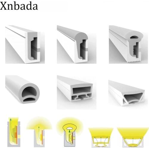 SK6812 Gel Strip Soft Light Neon LED String Flexible Silica Waterproof IP67 Tube Lamp for Decoration WS2812B WS28115050 1M-5M