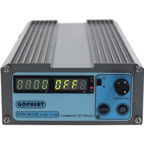 New Mini CPS-3010 30V 10A Precision Digital Adjustable DC Power Supply Switchable 110V/220V With OVP/OCP/OTP DC Power 0.01A 0.1V
