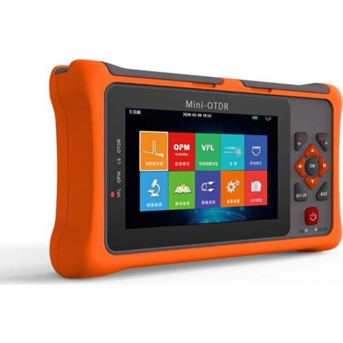 Pro MINI OTDR 1550nm 20dB Fiber Optic Reflectometer Touch Screen VFL OLS OPM Event Map Ethernet Cable Tester Equipment SM