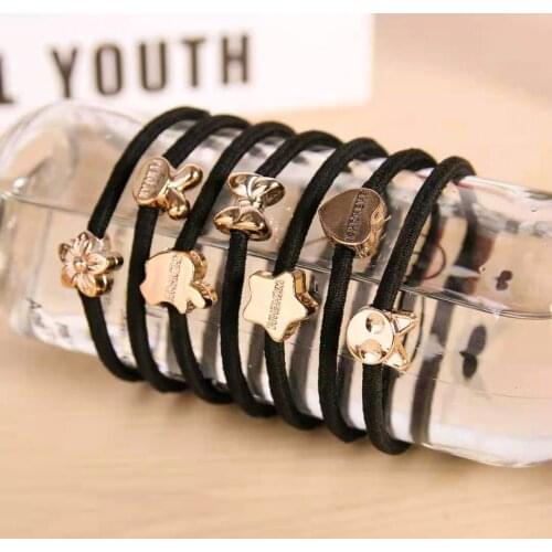 50/20PCS/SET New Styles Asia Fashion Cute Rope Gum Rubber Band For Girl Scrunchie Elastic Ponytail Hair Accessories Hair Ties