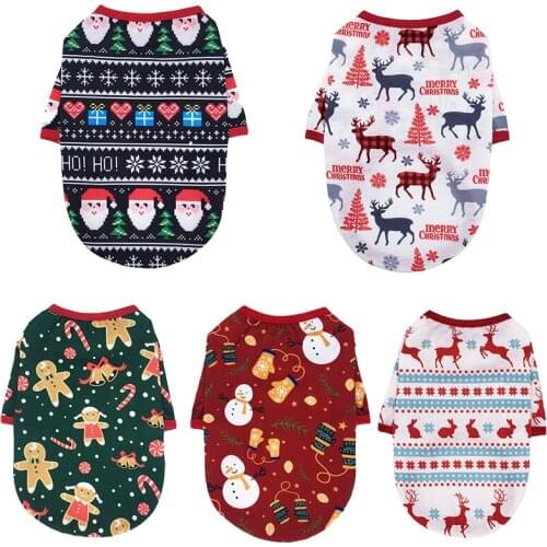 Christmas Dog Clothes Puppy Dog Costume Pet Jacket Clothing For Small Dogs Cats Vest Shirt Chihuahua Yorkies Outfit Ropa Perro