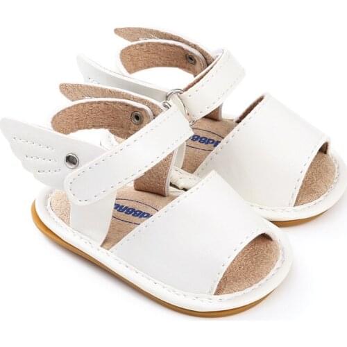 Baby Girl Sandals PU Newborn Baby Shoes Wings Angel Baby Girl Sandals Fashion Cute Baby Girl Shoes Prewalker