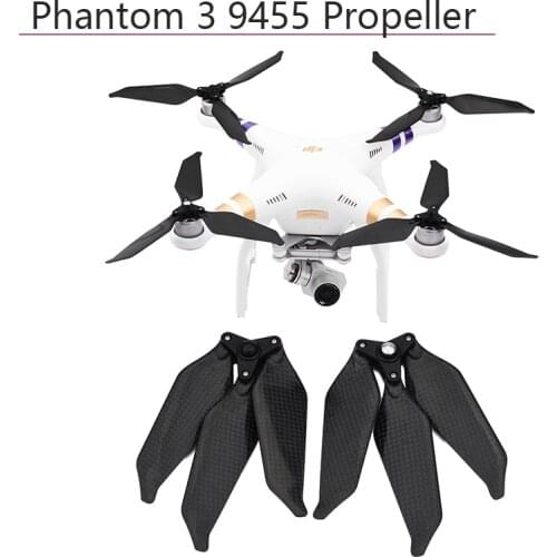 2pcs Carbon Fiber 9455 Foldable Propellers Noise Reduction 3-Blade Props for DJI Phantom 3 Pro/Adv/SE drone Accessories parts