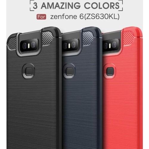 For Asus Zenfone 5Z ZS620KL Carbon Fiber Ultra Thin Silicone TPU Back Case Zenfone 5 ZE620KL Zenfone 6 ZS630KL Cover Cases