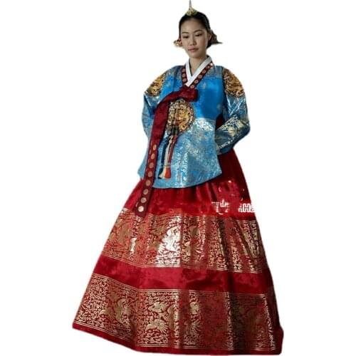 2019 Hallowen Cosplay Gift Hanbok Dress Traditional Korean Ceremony Costume DANGUI Korean Royal Costume