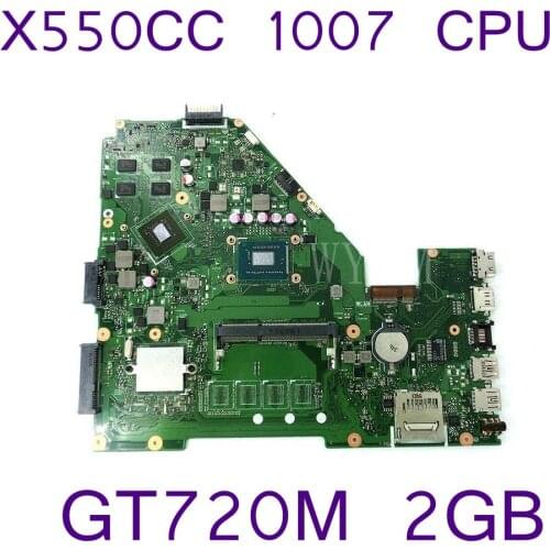 X550CC With 1007 CPU GT720M N14M-GE-S-A2 2GB Mainboard For ASUS X550C X550CC Y581C Laptop Motherboard REV 2.0 100% Tested