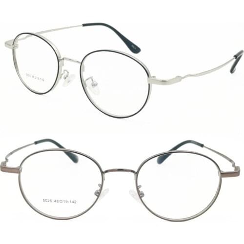 Small size fashion metal glasses frame carving temple oval ellips ultra slim prescription vintage eyeglasses for ladies 5025