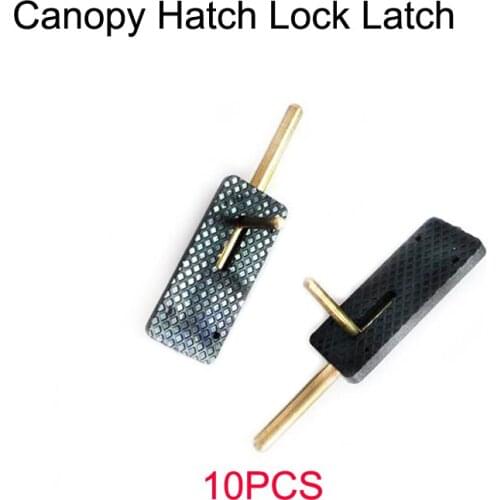 10Pcs Canopy Hatch Lock Latch Fixed Spring Cabin Foor Catch Cover For RC Drone Remote Control Aircraft Parts Cockpit Wing D3mm