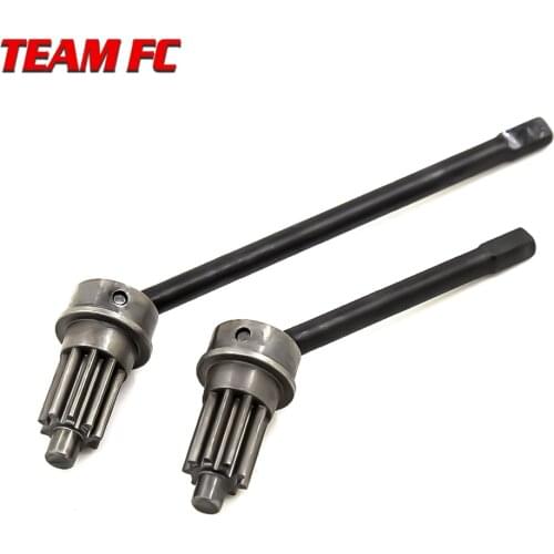 2pcs/set Stainless metal Steel Front Axle CVD Drive Shafts For 1/10 RC TRX4 TRX-6 Crawler car