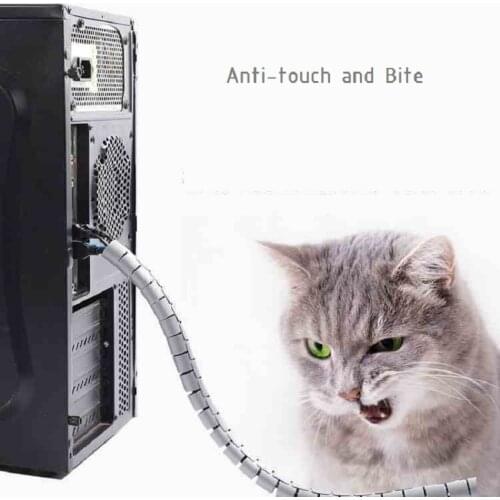 5m Anti-pet Cat Dog Bite Protection Tube Line Organizer Pipe Protection Computer Cable Protection Tube