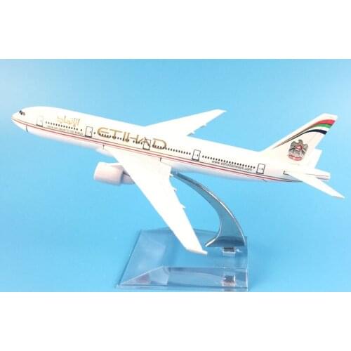 AIRLINER 16CM ETIHAD BOEING 747 METAL ALLOY MODEL PLANE AIRCRAFT MODEL TOYS AIRPLANE BIRTHDAY GIFTS