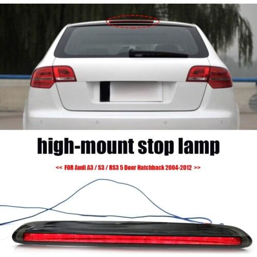 For Audi A3/S3/RS3 Car LED Brake Light Centre High Level Rear Stop Lamp Third Brake Light Automotive Professional Accessories
