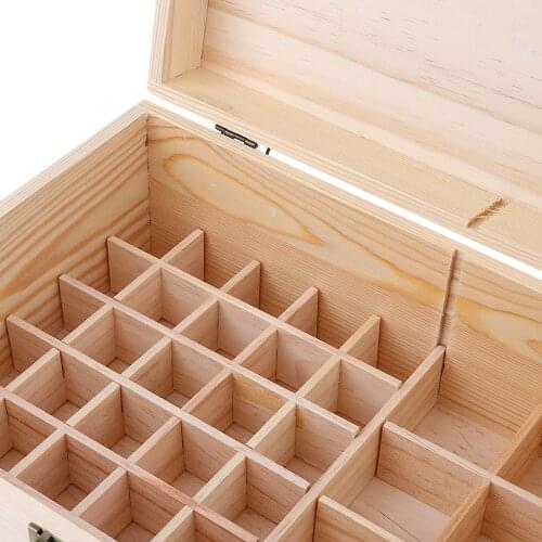 Storage Case for Essential Oils for Aromatherapy Made of Wood
