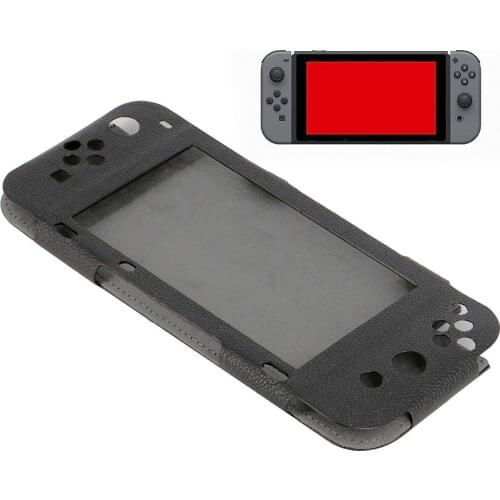 Smart cover Case Sleeve For nintend swich New black PU Leather Protective Protector Case For NS Switch Console