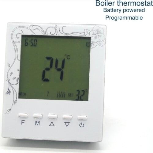 Battery powered Digital programmable gas boiler thermostat with Gas Heater Parts