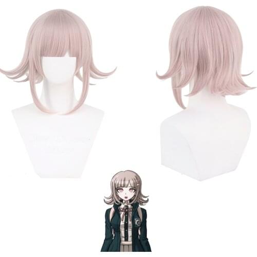Danganronpa Nanami ChiaKi Anime Cosplay Wig Hair Synthetic Heat Resistant Women Hair Ouma Kokichi Men Halloween Cosplay Wig