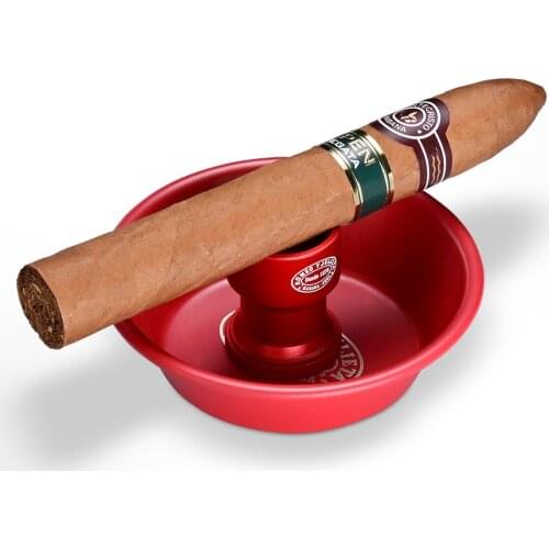 COHIBA Cigar Holder Portable Smoke Tray Set Ashtray Tray with Stainless Steel Cigar Punch