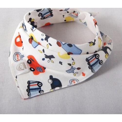 Baby Bib Soft Organic Cotton Baby Drool Cute Triangle Scarf Comfortable Drooling and Teething Towel Saliva Towel for Newborn