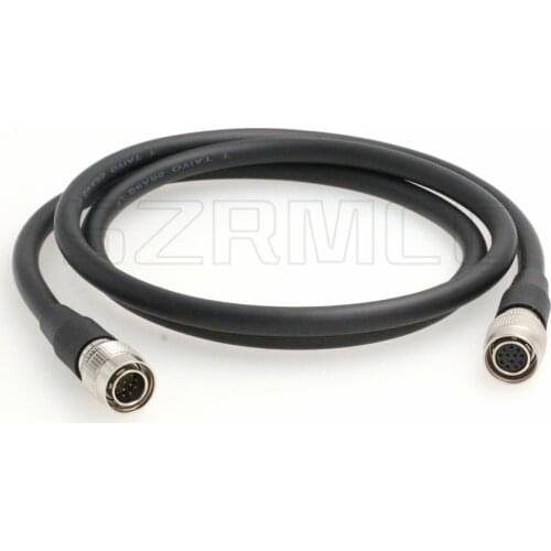 Hirose 12 Pin Male to 12 Pin Female CCXC-12P Style Replacement Cable for Sony XC Series Intercon Hitachi Cameras