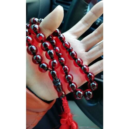Islamic 33 fire red amber color prayer beads Muslim tasbih misbaha tasbeeh sibha masbaha tespih car/home/office hanging
