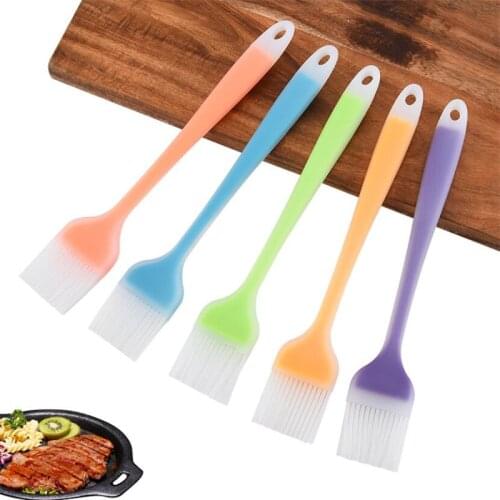 Pastry Brushes-BBQ cake oil brush for barbecue grill -heat resistant Silicone Basting Brushes for cooking kitchen brush