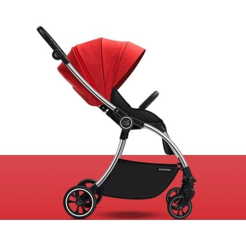 Adjustable Lightweight Luxury Baby Stroller 3 in 1 Portable High Landscape Reversible Stroller Hot Mom Pink Stroller Travel Pram